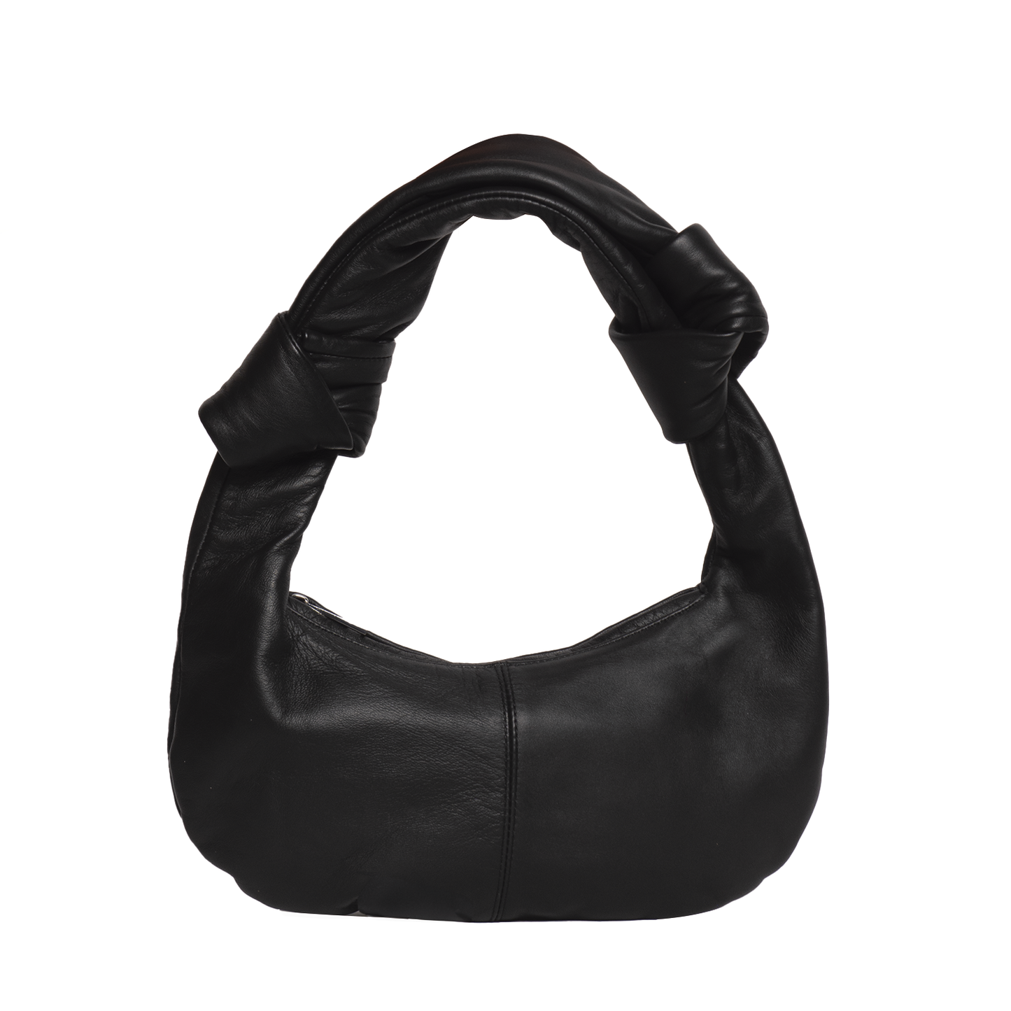 Bow Bag Black Leather