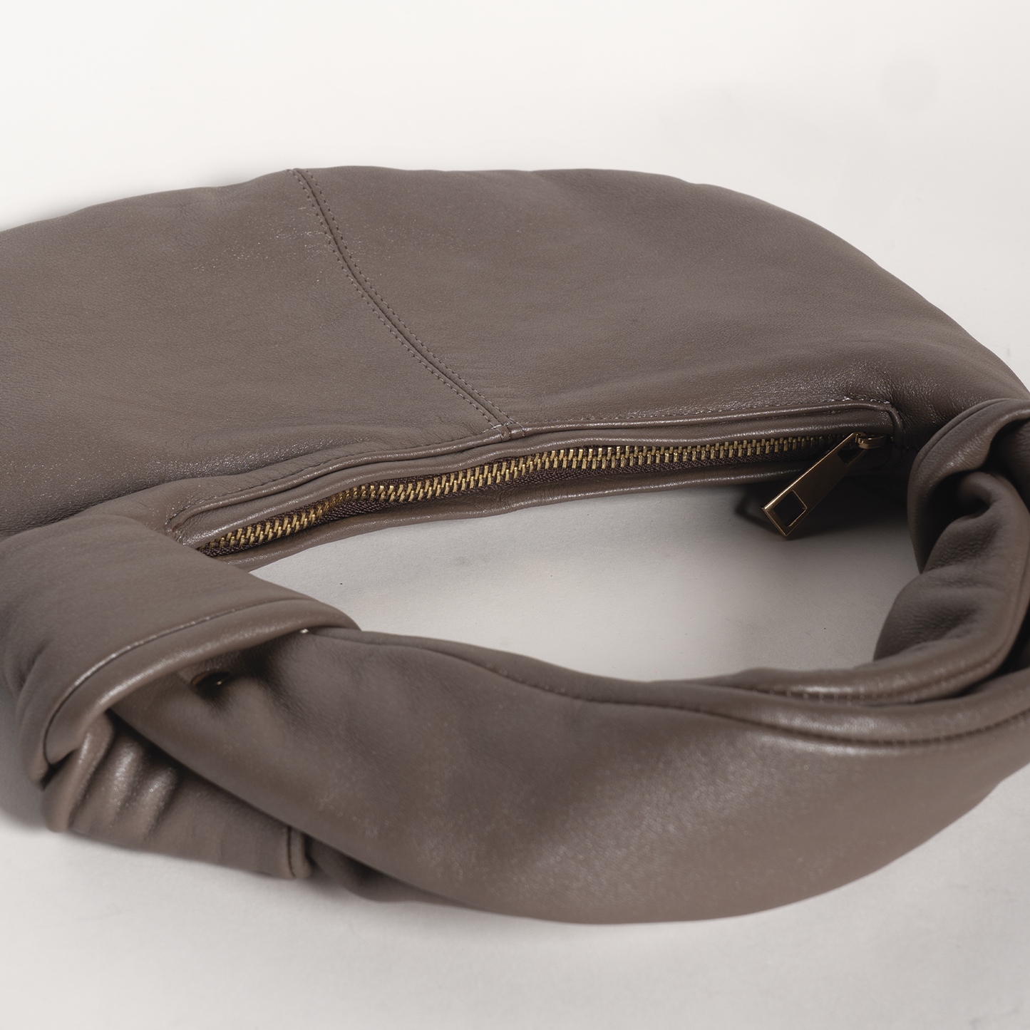 Bow Bag Silver Chocolate