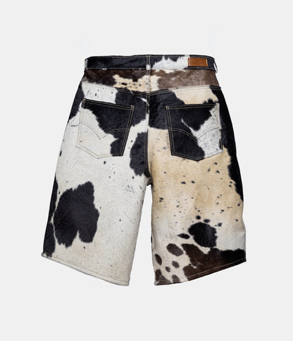 Baggy Mens Shorts - Pelaje Blanco y Negro