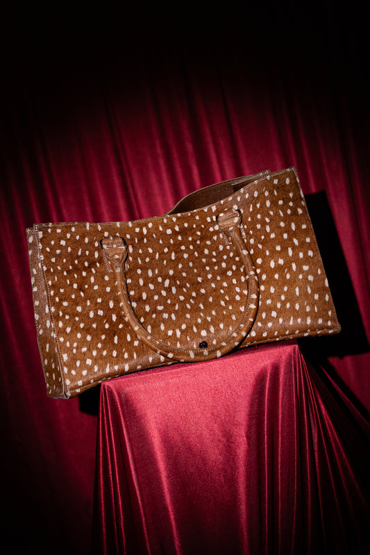 Showdy Bag - Cow Hide Bambi Print