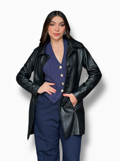 Gabardina en piel de borrego