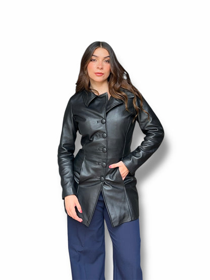 Gabardina en piel de borrego