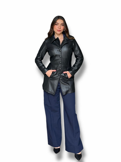 Gabardina en piel de borrego