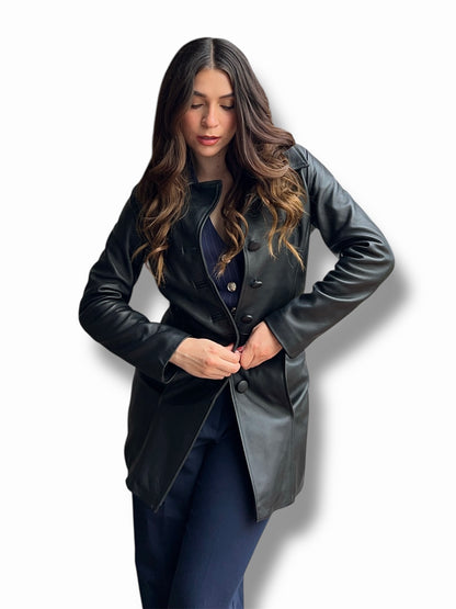 Gabardina en piel de borrego